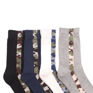 MEN'S CAMOUFLAGE COTTON SPORTS SOCKS