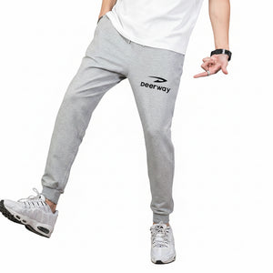 Men's loose fit cotton sweatpants with elastic waistband in various colors