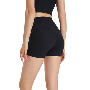 Women's breathable high waist sports hot pants in multiple colors