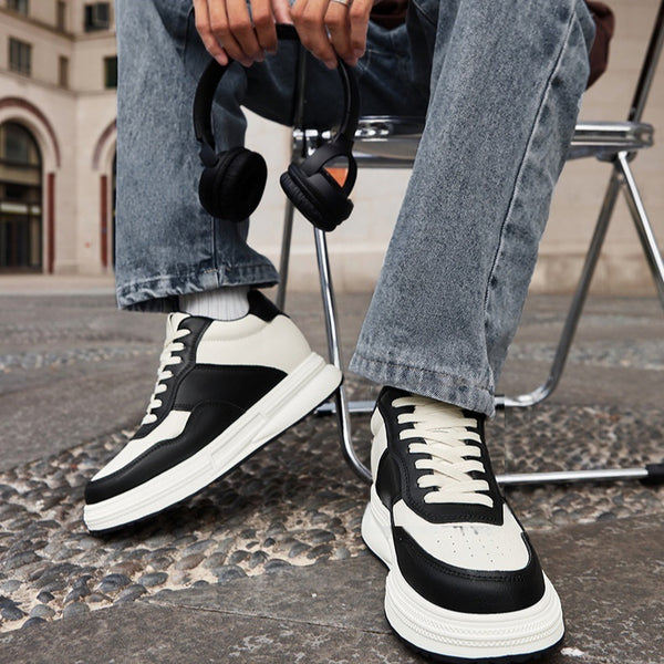 MEN'S CASUAL HIDDEN HEIGHT INCREASING LEATHER SHOES