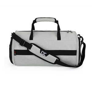 Men's waterproof sports training bag in black and grey, large and small sizes