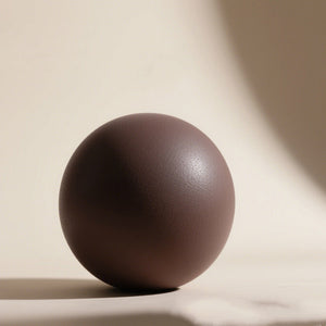 20cm thickened explosion-proof Pilates yoga ball in caramel and milk coffee colors