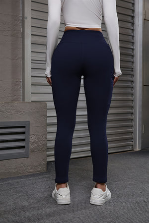Women's velvet high waist lift hip sports leggings in multiple colors