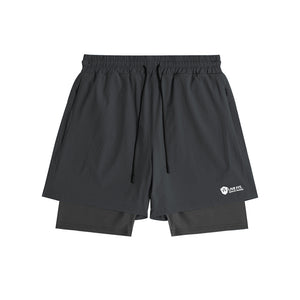 Men's quick dry zippered fitness shorts in various colors and sizes
