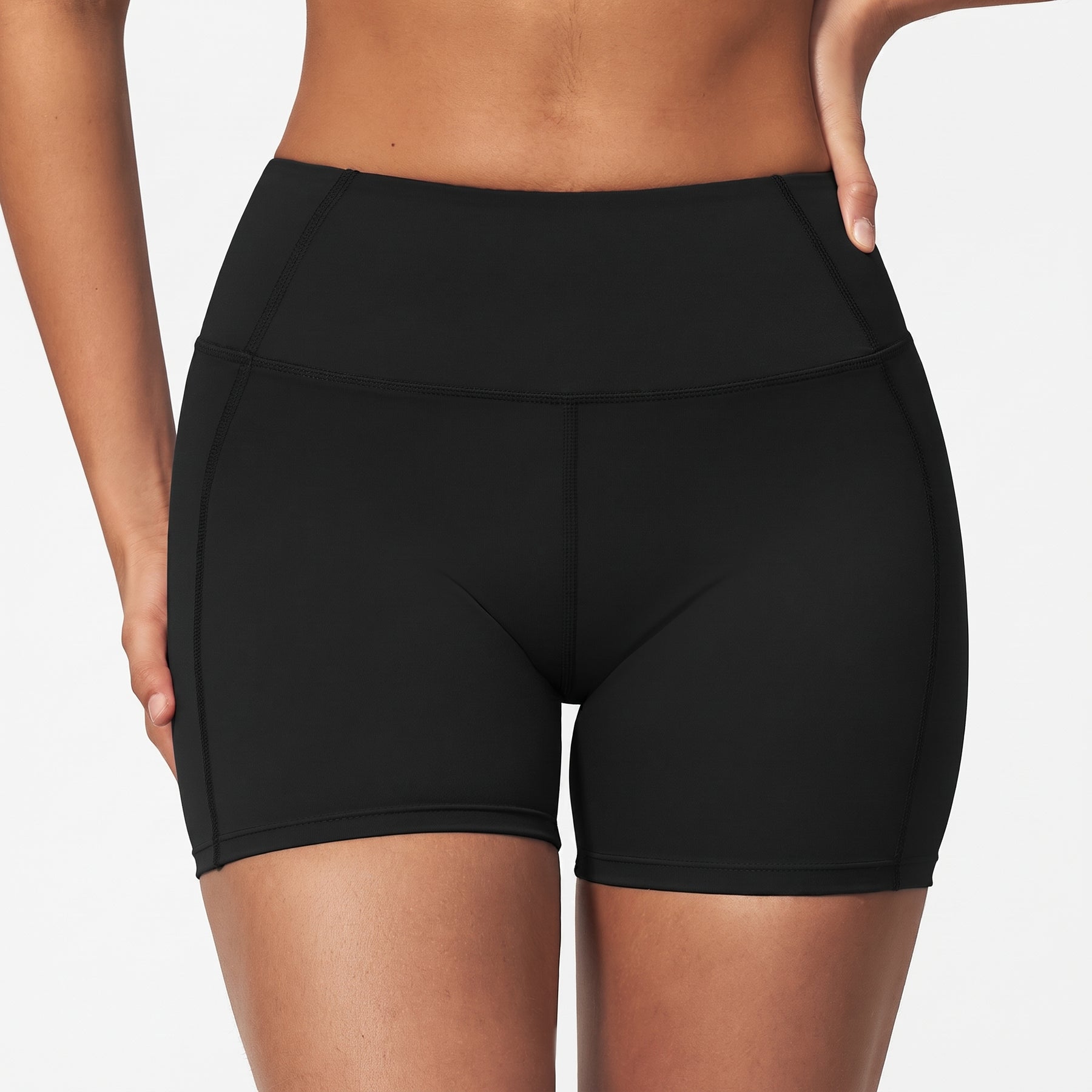 HIGH WAIST ABDOMINAL SHAPING WOMEN'S WORKOUT SHORTS