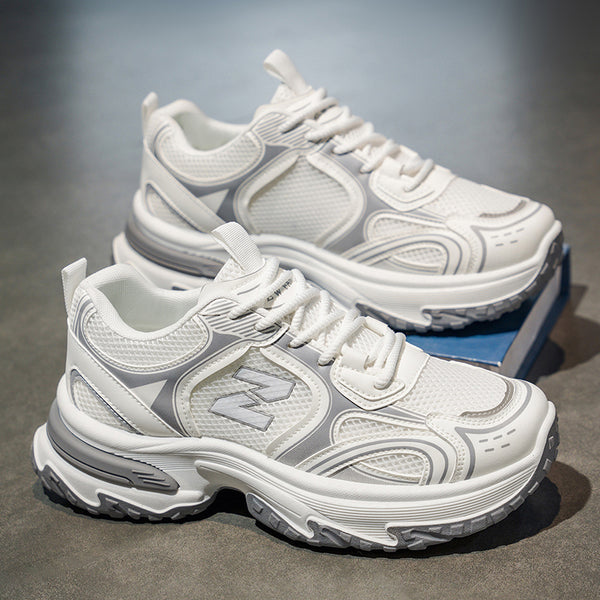 MEN'S CHUNKY DAD SNEAKERS WITH BREATHABLE MESH AND THICK SOLE