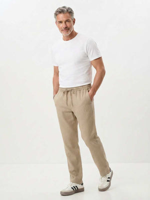 Men's anti-wrinkle stretch casual pants in various views