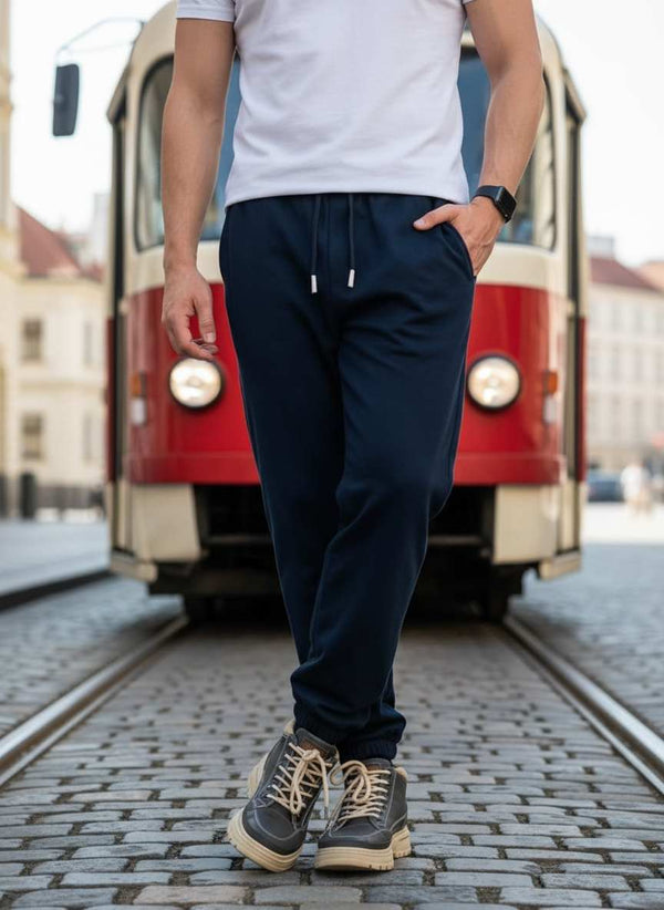 HEREN CASUAL BROEK MET HOGE ELASTICITEIT EN ANTI-KREUK