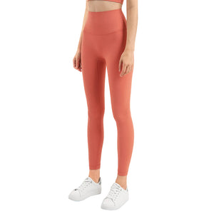 Women's high-waisted black performance yoga leggings