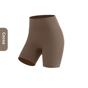 High waist women's yoga shorts in various colors