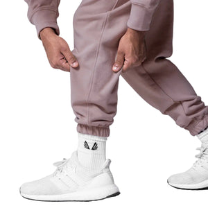 Men's cotton hooded training set with sweatpants in various colors