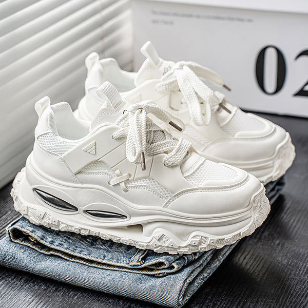 MEN'S KOREAN TRENDY DAD SNEAKERS WITH THICK SOLE