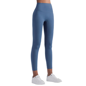 Women's high-waisted black performance yoga leggings