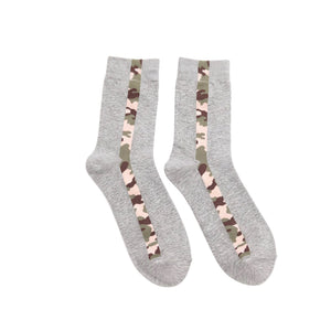 MEN'S CAMOUFLAGE COTTON SPORTS SOCKS