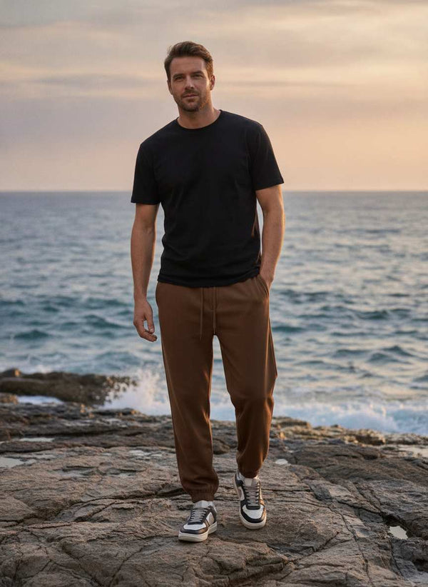 HEREN HOGE ELASTICITEIT ANTI-KREUK CASUAL BROEK