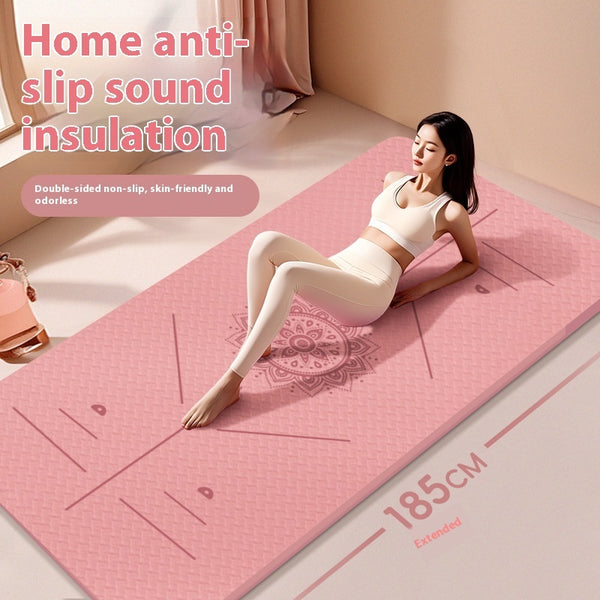 WIDENED TPE YOGA MAT NON-SLIP THICK 6MM & 8MM