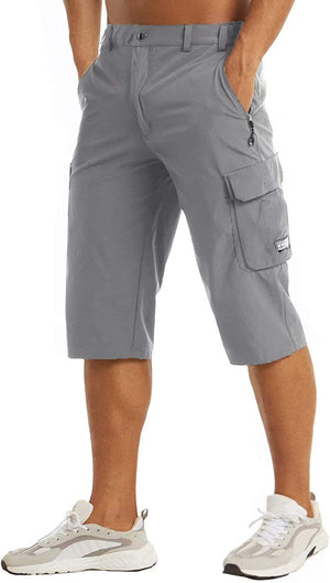 Men's quick-dry breathable beach shorts with multiple pockets in various colors
