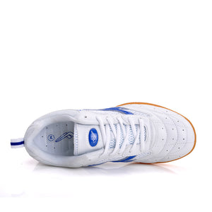 Table tennis training sports shoes in white blue and white red colors