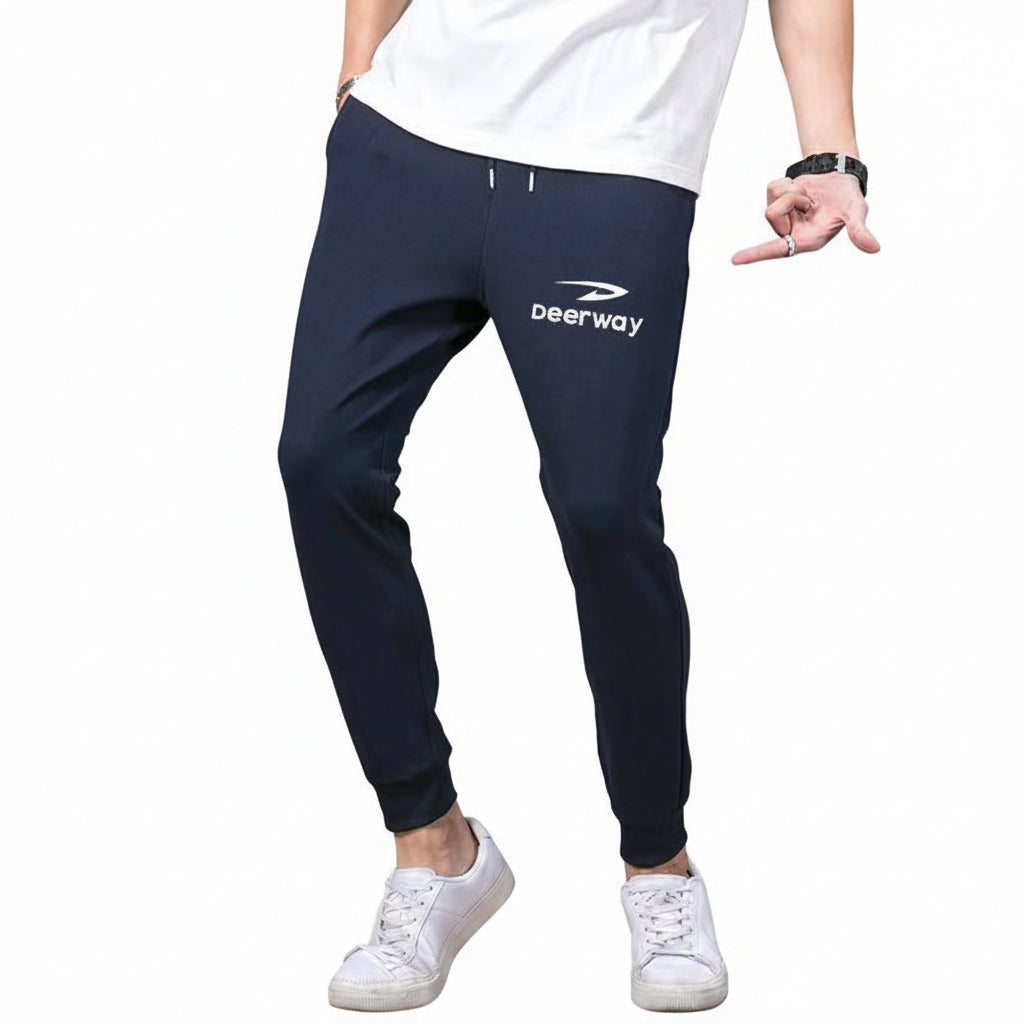 Men's loose fit cotton sweatpants with elastic waistband in various colors