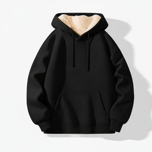 Mens fleece-lined hoodie in various colors and sizes