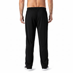 Men's loose black bamboo fiber sports jogging pants in various colors