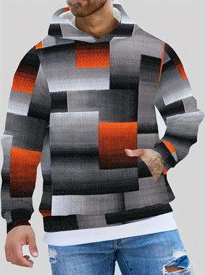 Men's casual versatile hooded sweatshirt in multiple colors and sizes