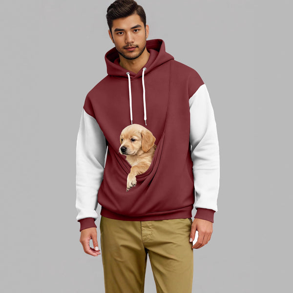 HEREN RETRO COLOR-BLOCK HOODIE MET LANGE MOUWEN