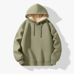 Mens fleece-lined hoodie in various colors and sizes