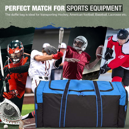 Durable Heavy-Duty Multi-Pocket Sports Gym Duffel Bag for Travel