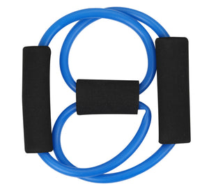 Push-up bracket gripper fitness set including AB roller, skipping rope, knee pad, and spring exerciser