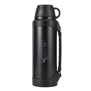 LARGE INSULATED STAINLESS STEEL WATER BOTTLE WITH HANDLE