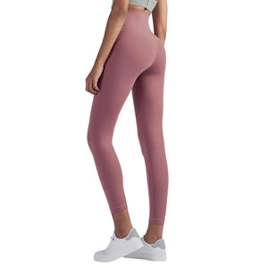 Women's high-waisted black performance yoga leggings
