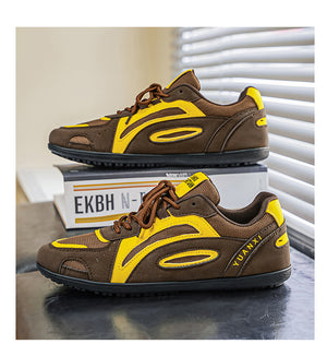 Retro platform sole casual sports training shoes in multiple colors