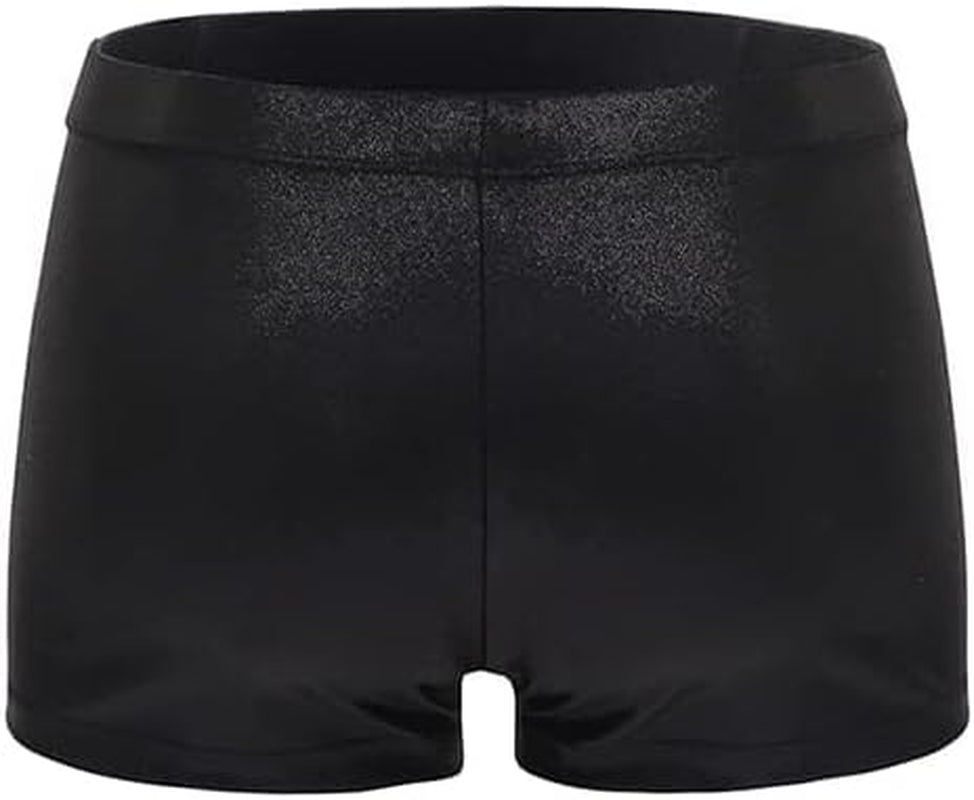 Aosva Girls' Sparkle Dance and Gymnastics Shorts for Ages 2-14