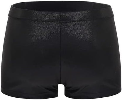 Aosva Girls' Sparkle Dance and Gymnastics Shorts for Ages 2-14