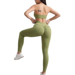 Women's high-waist hip-lift leggings with mesh panels in multiple colors