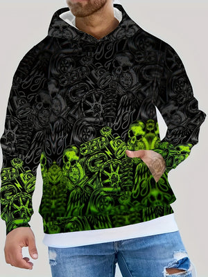 Men's casual versatile hooded sweatshirt in multiple colors and sizes