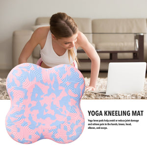 Thickening non-slip fitness flat support pad in powder blue camouflage