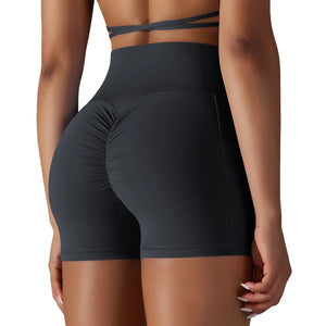 Women's yoga shorts with phone pocket in multiple colors
