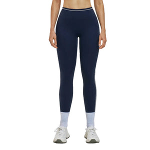 Contrast-color high-waist quick-dry yoga leggings in multiple colors