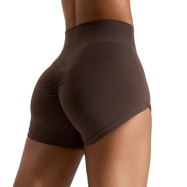 PEACH HIP RAISE HIGH WAIST YOGA SHORTS FOR WOMEN
