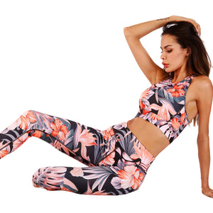 Women's rabbit hair yoga two-piece set in various colors