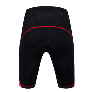 Women's black and green summer cycling shorts with silica gel pad
