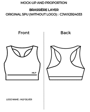 Black sports vest running fitness sports bra with fixed neck straps and color contrast design