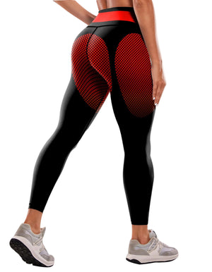 Womens high waist yoga leggings in various colors and patterns