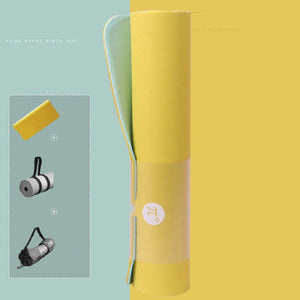Paido TPE Yoga Mat in multiple color options showing texture and size