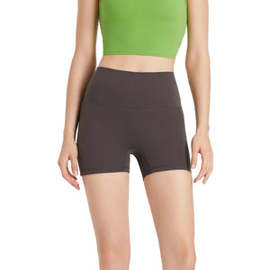 Women's breathable high waist sports hot pants in multiple colors