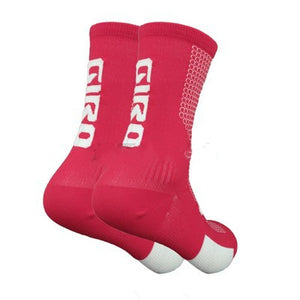 Cycling sports socks available in multiple colors including blue, white, pink, cyan, black, orange, red, and green