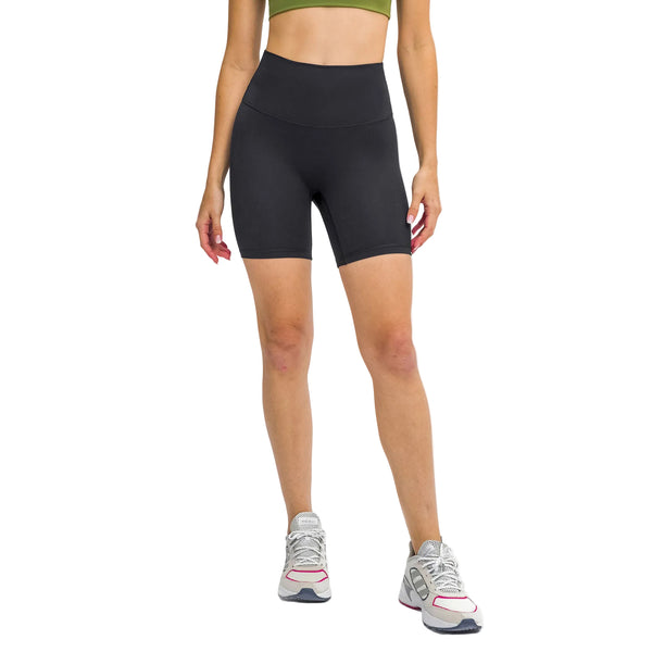 ELASTIC HIGH WAIST YOGA SHORTS WITH TUMMY CONTROL AND BUTT LIFTING