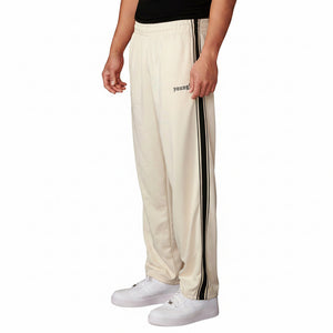 Men's sports casual straight pants available in black, white, green, red, and navy blue
